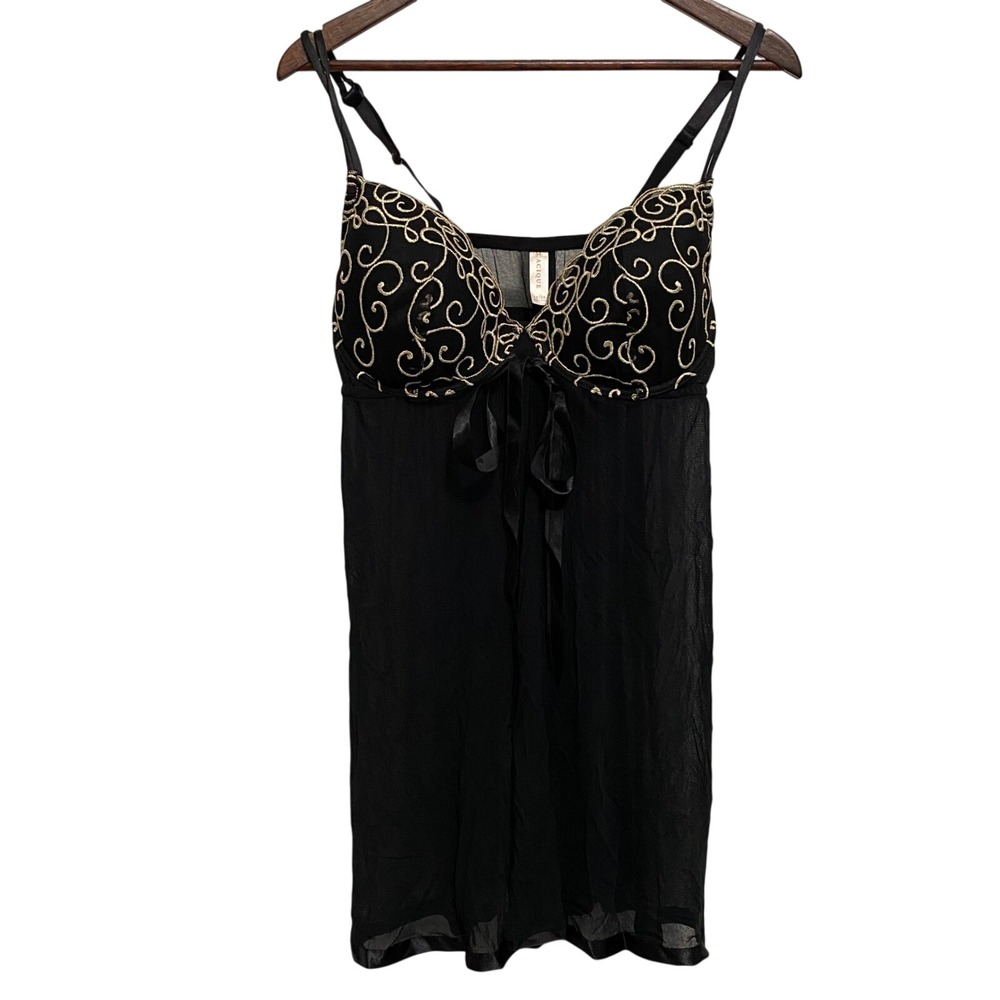 Cacique Embroidered Slip Dress 18/20 Delicate Dainty Romantic Feminine Sexy